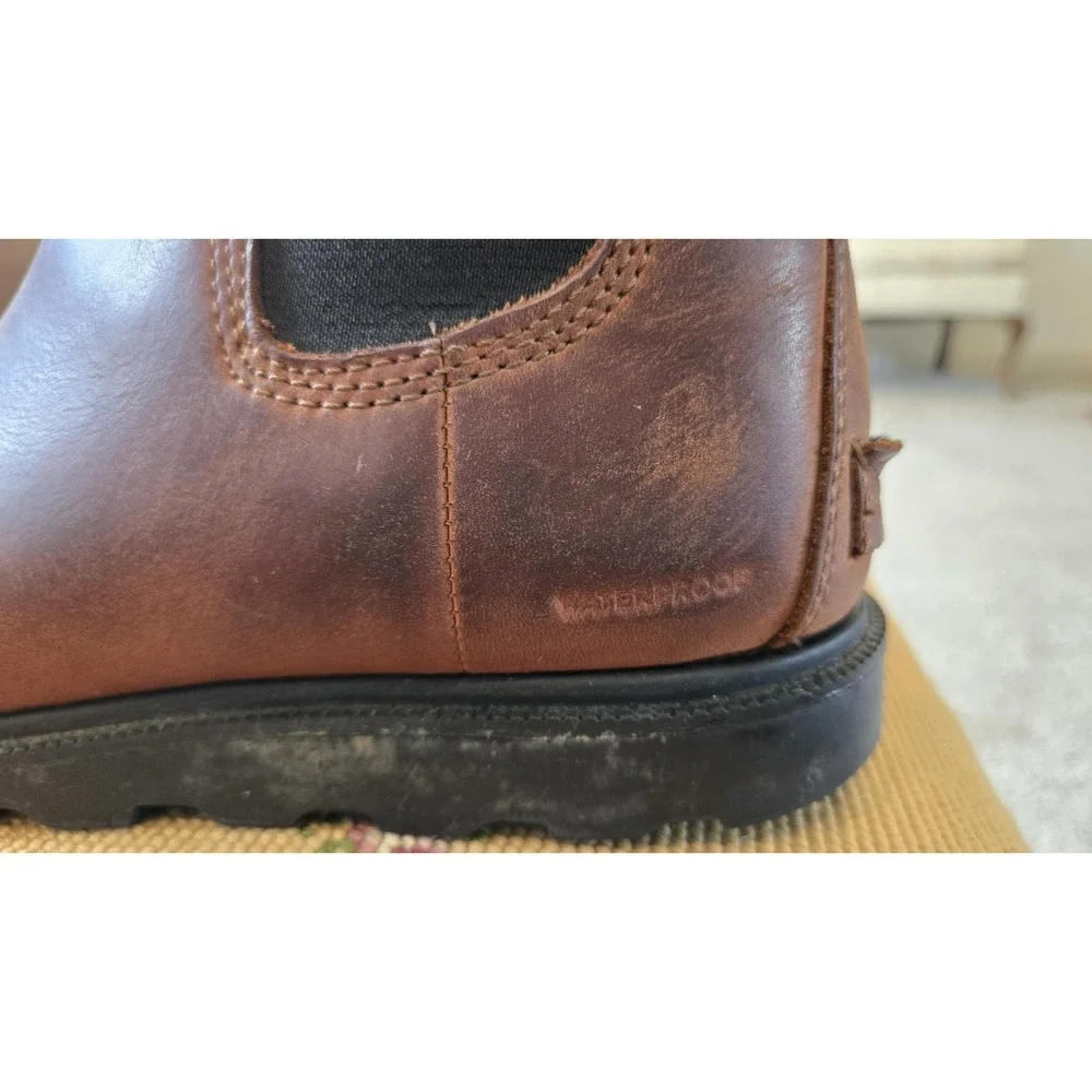 Sorel Chelsea Boots Womens 8 Brown Leather Waterproof Ankle Pull On
